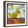 Sweet Green Bird-Blenda Tyvoll-Framed Art Print