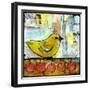 Sweet Green Bird-Blenda Tyvoll-Framed Art Print