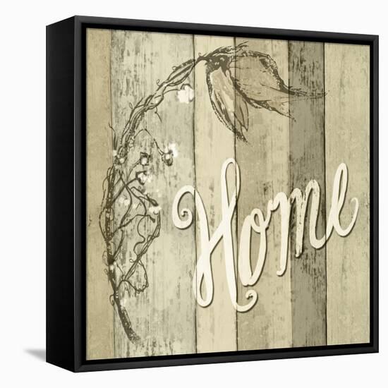 Sweet Home Wood Sign-ALI Chris-Framed Stretched Canvas
