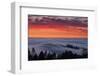 Sweet July Sunset and Fog, San Francisco Bay Area, Northern California Sunset-Vincent James-Framed Photographic Print