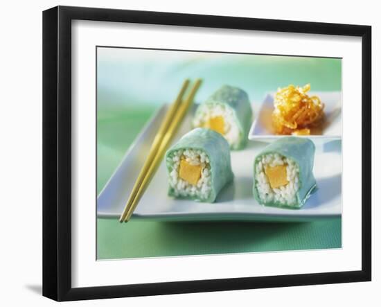 Sweet Maki with Marzipan and Melon-Ulrike Koeb-Framed Photographic Print