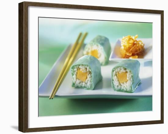 Sweet Maki with Marzipan and Melon-Ulrike Koeb-Framed Photographic Print