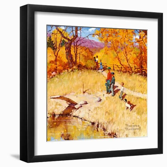 Sweet Memories-Norman Rockwell-Framed Art Print