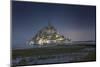 Sweet mood on Mont Saint Michel at night-Philippe Manguin-Mounted Photographic Print