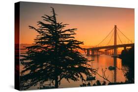 Sweet Morning Light at Oakland Bay Bridge, East Bay-Vincent James-Stretched Canvas