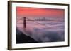 Sweet New Fog City Candy Sky Sunrise Golden Gate Bridge San Francisco-Vincent James-Framed Photographic Print