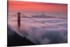 Sweet New Fog City Candy Sky Sunrise Golden Gate Bridge San Francisco-Vincent James-Stretched Canvas