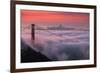 Sweet New Fog City Candy Sky Sunrise Golden Gate Bridge San Francisco-Vincent James-Framed Photographic Print