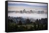 Sweet Oakland Flow, Fog and Soft Mood Downtoen East bay-Vincent James-Framed Stretched Canvas