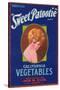 Sweet Patootie Vegetable Label - Turlock, CA-Lantern Press-Stretched Canvas