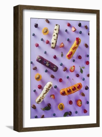 Sweet Pattern: Eclair-Dina Belenko-Framed Giclee Print