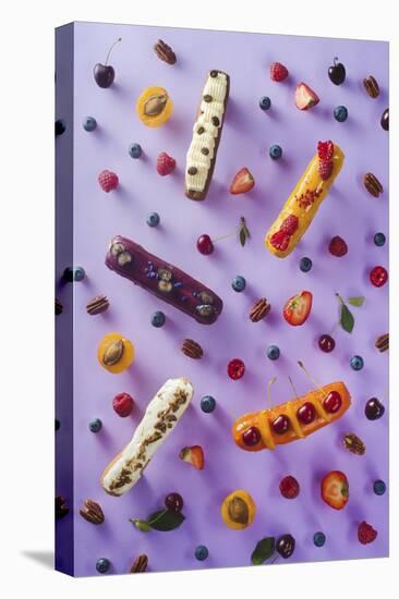 Sweet Pattern: Eclair-Dina Belenko-Stretched Canvas