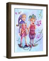 Sweet Pea Elves-Judy Mastrangelo-Framed Giclee Print
