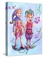 Sweet Pea Elves-Judy Mastrangelo-Stretched Canvas