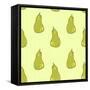 Sweet Pears Pattern-Lauren Ramer-Framed Stretched Canvas