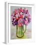 Sweet Peas in a Glass Jug,2011-Joan Thewsey-Framed Giclee Print