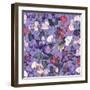 Sweet peas pattern-light-Carissa Luminess-Framed Giclee Print