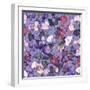 Sweet peas pattern-light-Carissa Luminess-Framed Giclee Print