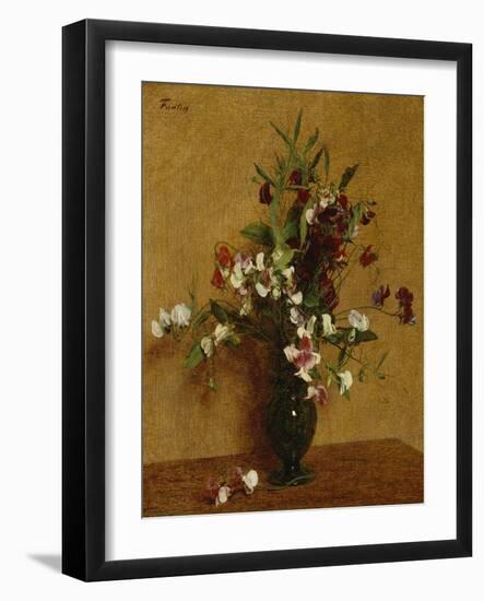 Sweet Peas. Pois de Senteur, 1888-Henri Fantin-Latour-Framed Giclee Print