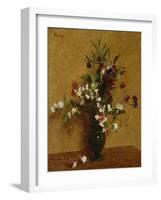 Sweet Peas. Pois de Senteur, 1888-Henri Fantin-Latour-Framed Giclee Print