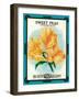 Sweet Peas Seed Packet-Lantern Press-Framed Art Print