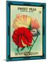 Sweet Peas Seed Packet-Lantern Press-Mounted Art Print