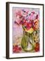 Sweet Peas with Cherries and Strawberries-Joan Thewsey-Framed Giclee Print
