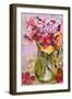 Sweet Peas with Cherries and Strawberries-Joan Thewsey-Framed Giclee Print