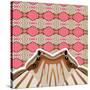 Sweet Pink Sensu-Belen Mena-Stretched Canvas