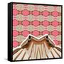 Sweet Pink Sensu-Belen Mena-Framed Stretched Canvas