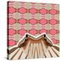 Sweet Pink Sensu-Belen Mena-Stretched Canvas