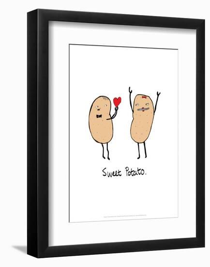 Sweet Potato - Tom Cronin Doodles Cartoon Print-Tom Cronin-Framed Giclee Print