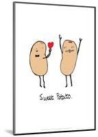 Sweet Potato - Tom Cronin Doodles Cartoon Print-Tom Cronin-Mounted Giclee Print