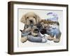 Sweet Puppy Tales-Jenny Newland-Framed Giclee Print