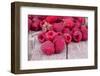 Sweet Raspberry on Wooden Tables-boule-Framed Photographic Print