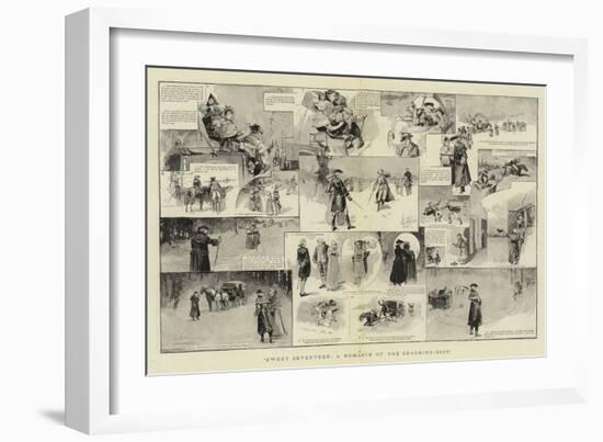 Sweet Seventeen, a Romance of the Coaching-Days-null-Framed Giclee Print