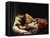 Sweet Slumber-Karl Wilhelm Friedrich Bauerle-Framed Stretched Canvas