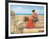 Sweet Sounds-John William Godward-Framed Art Print