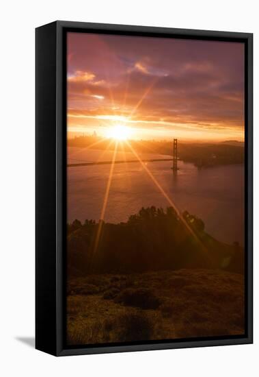 Sweet Sugary Morning, Marin Headlands, Golden Gate, San Francisco-Vincent James-Framed Stretched Canvas