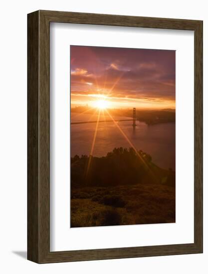 Sweet Sugary Morning, Marin Headlands, Golden Gate, San Francisco-Vincent James-Framed Photographic Print