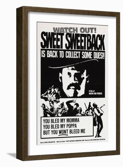 Sweet Sweetback's Baadasssss Song-null-Framed Art Print