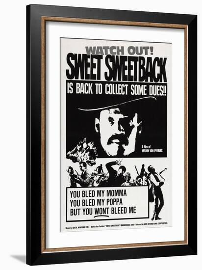 Sweet Sweetback's Baadasssss Song-null-Framed Art Print