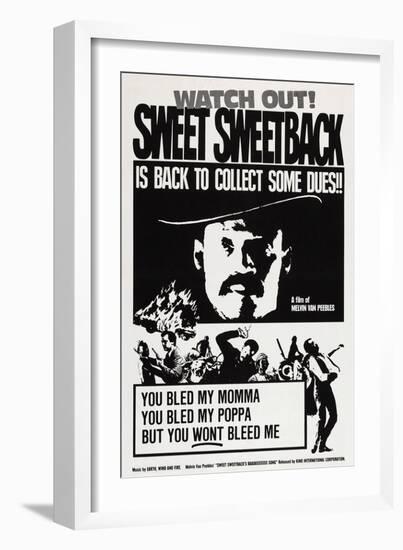 Sweet Sweetback's Baadasssss Song-null-Framed Art Print