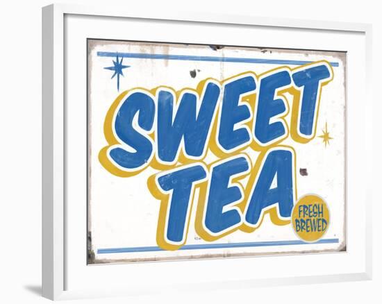 Sweet Tea Distressed-Retroplanet-Framed Giclee Print