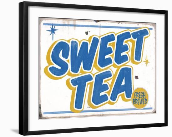 Sweet Tea Distressed-Retroplanet-Framed Giclee Print