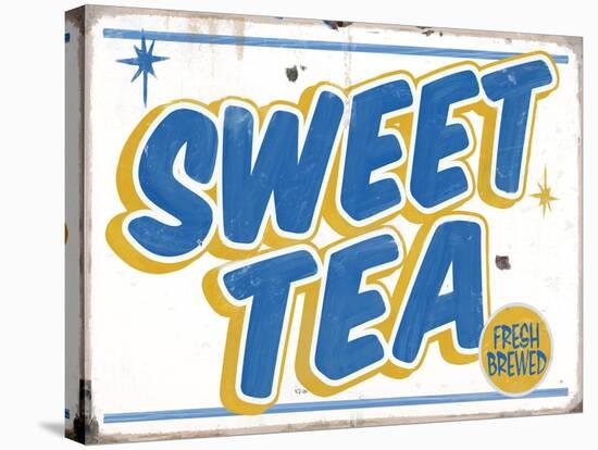 Sweet Tea Distressed-Retroplanet-Stretched Canvas