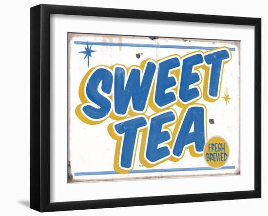 Sweet Tea Distressed-Retroplanet-Framed Giclee Print