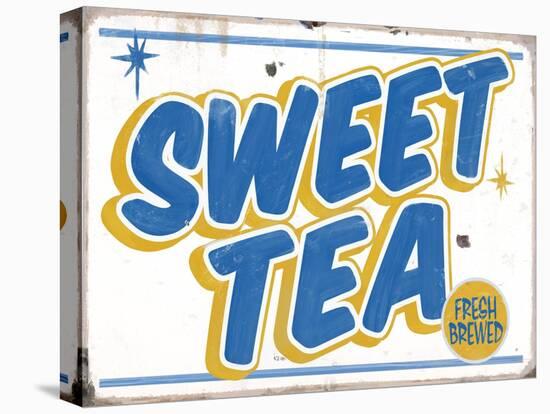 Sweet Tea Distressed-Retroplanet-Stretched Canvas