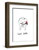 Sweet Tooth - Tom Cronin Doodles Cartoon Print-Tom Cronin-Framed Giclee Print