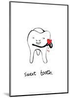 Sweet Tooth - Tom Cronin Doodles Cartoon Print-Tom Cronin-Mounted Giclee Print